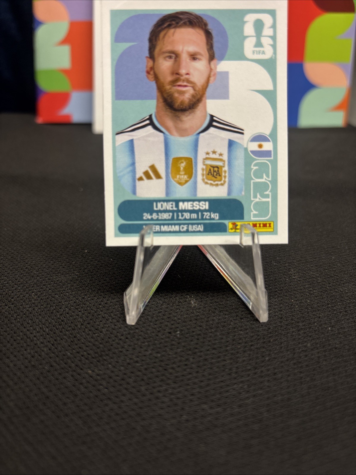 Lionel Messi 2026 Panini FIFA World Cup Sticker Argentina ARG 17