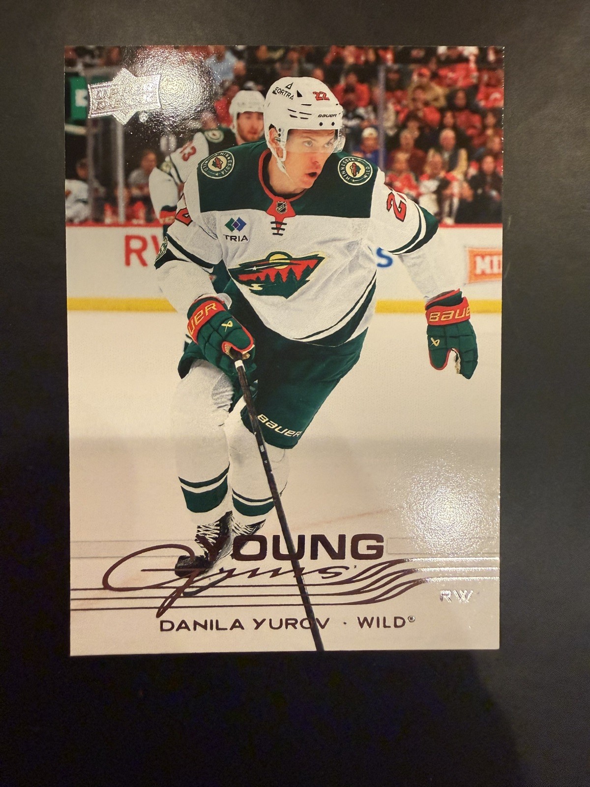 Upper Deck 2025-26 Series 2 Young Guns Rookie Danila Yurov Minnesota Wild #452