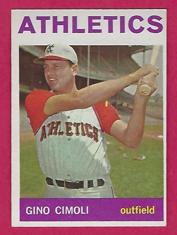 1964 Topps – Gino Cimoli #26 – Kansas City Athletics A’s – ExMt