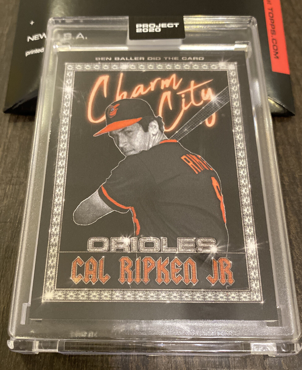 TOPPS PROJECT 2020 – #109 – CAL RIPKEN JR. by BEN BALLER – NEW W/ BOX – IN HAND