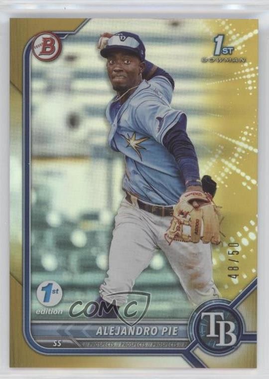 2022 Bowman 1st Edition Gold Foil 48/50 Alejandro Pie #BPPF-99 9b3