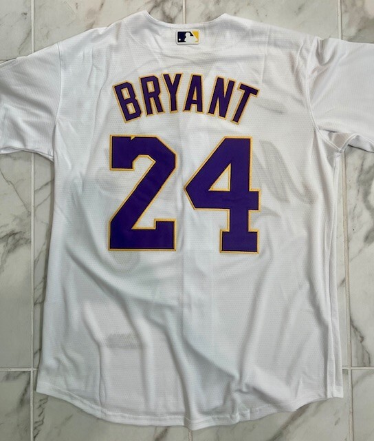 Kobe Bryant Los Angeles Dodgers #8 #24 Adult M L XL 2XL White Black Blue Jersey