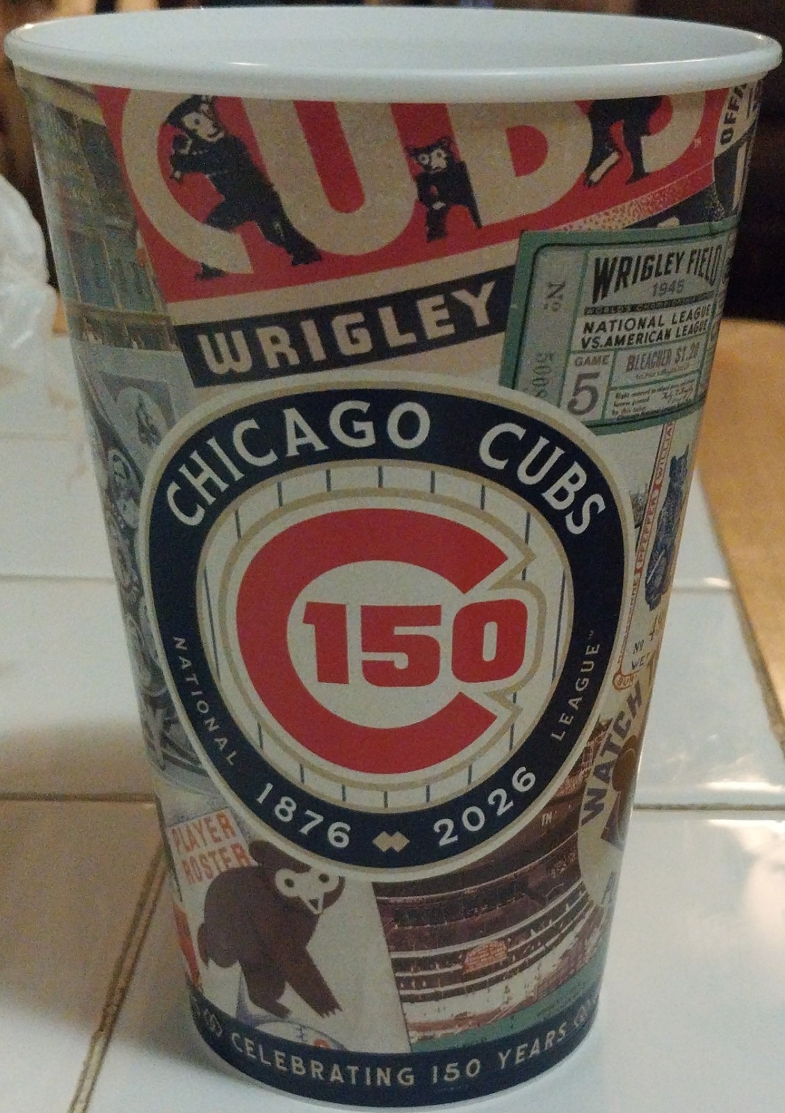 Chicago Cubs 2026 150th Anniversary Souvenir Liquor Cup From Wrigley Field⚾️
