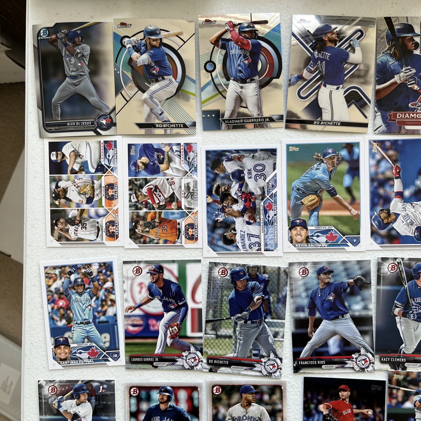 Toronto Blue Jays Cards Includes Bichette, Guerrero, Donaldson Option #1