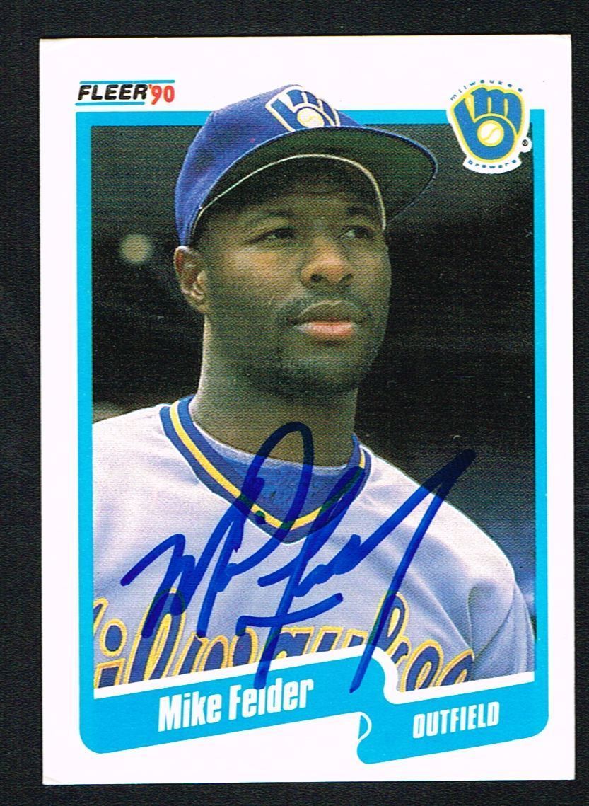 Mike Felder #321 signed autograph auto 1990 Fleer Baseball Trading Card