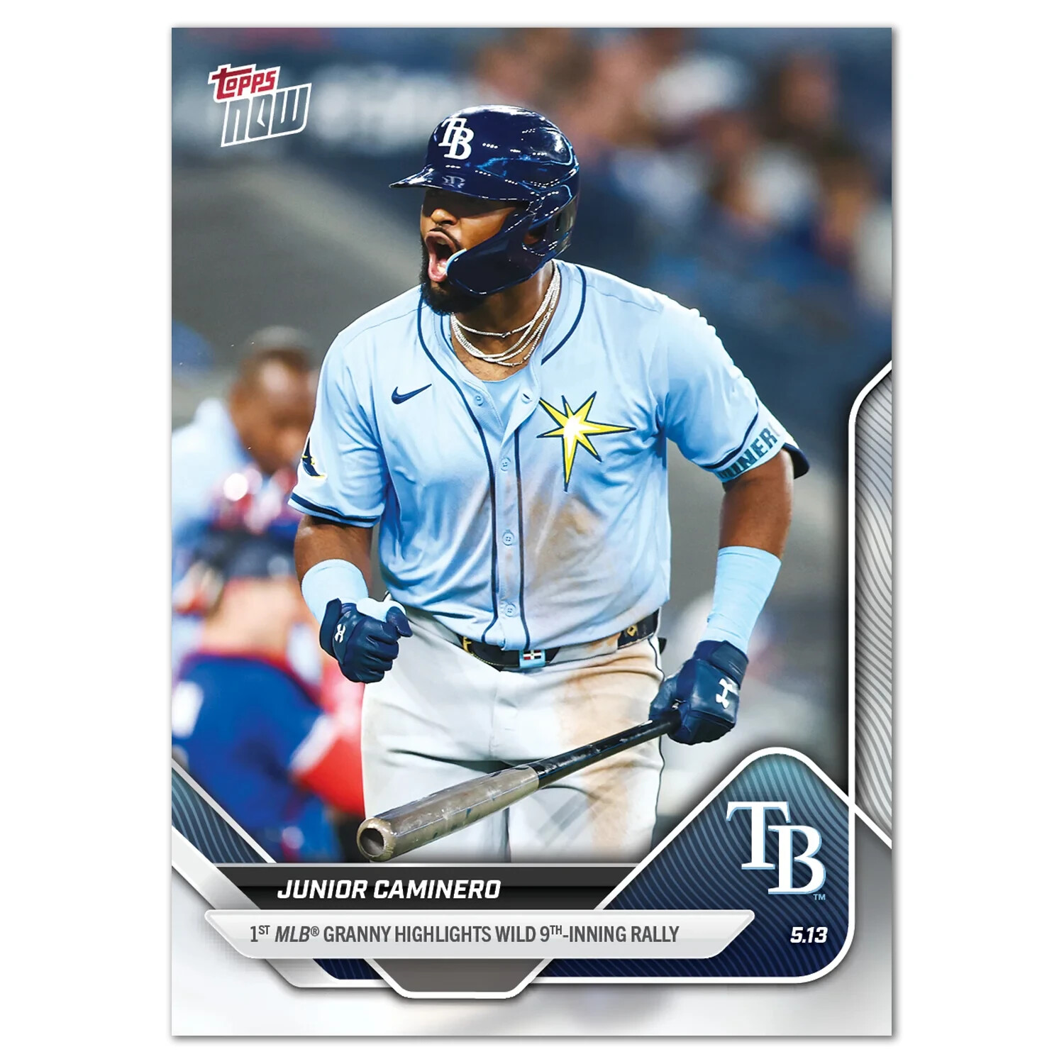 2025 MLB Topps Now #172 Junior Caminero Tampa Bay Rays – IN HAND