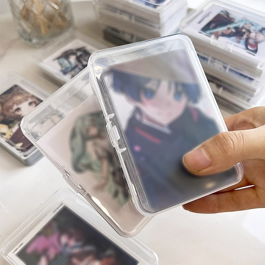 Trading Card Storage Box Plastic Baseball Card Storage Holds 900+ Loose Cards