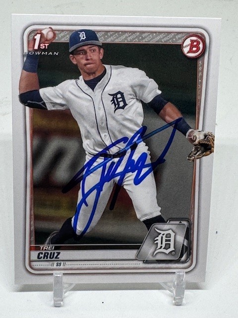 2020 Bowman Baseball 1st SIGNED RC Trei Cruz BD-11