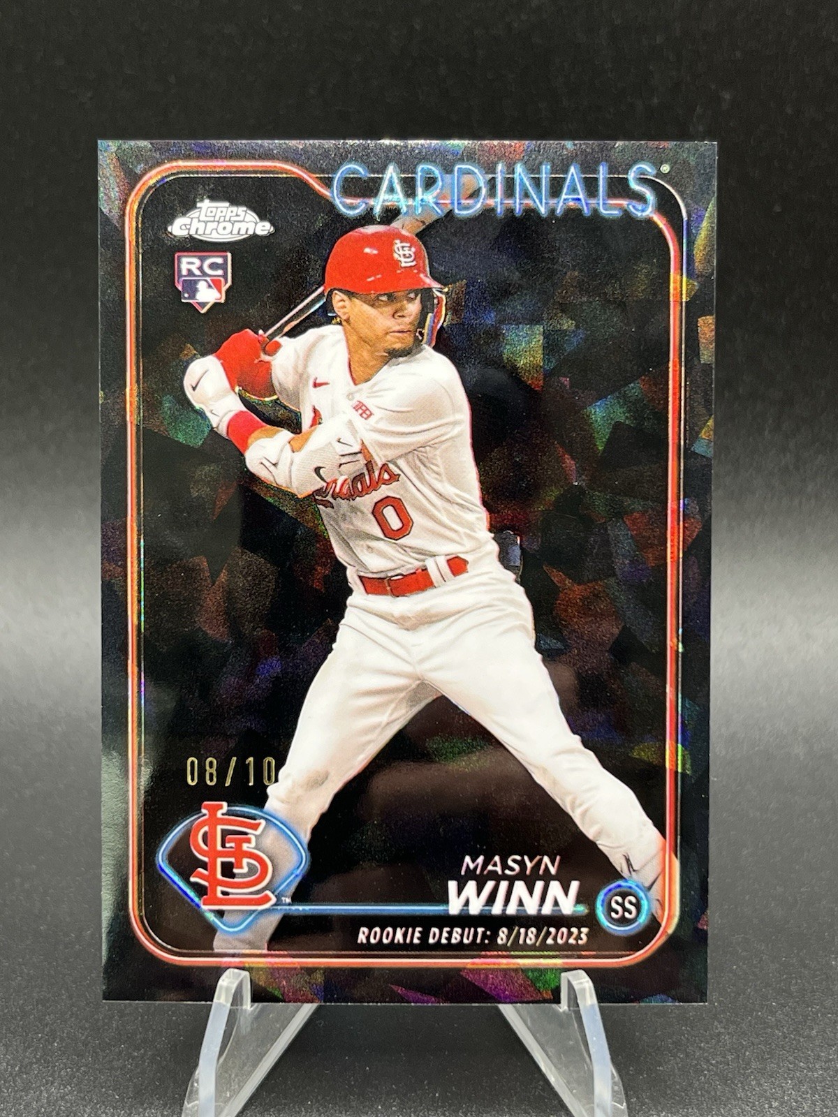 2024 Topps Chrome Sapphire Mason Winn Black /10 Debut Cardinals #USCS272 RC 🔥
