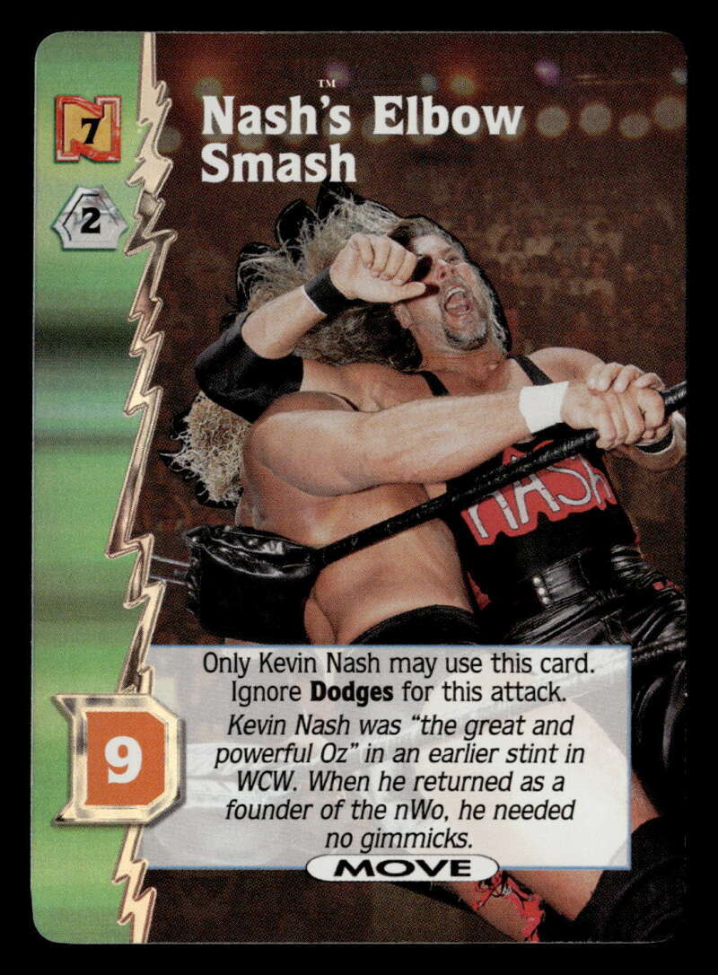 2000 Wizards Of The Coast WCW Nitro Nash’s Elbow Smash Foil NWO ES7966