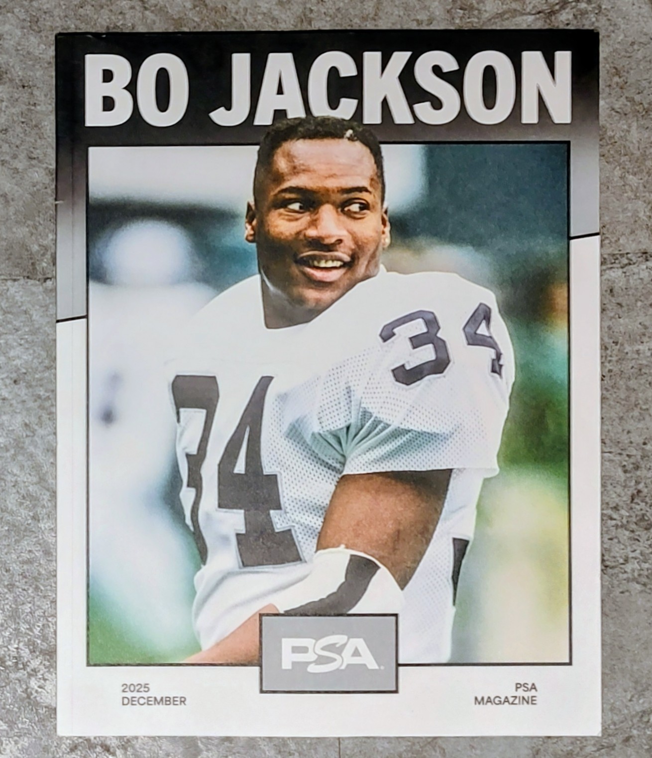 2025 December PSA Magazine Price Guide Bo Jackson Cover Volume 48