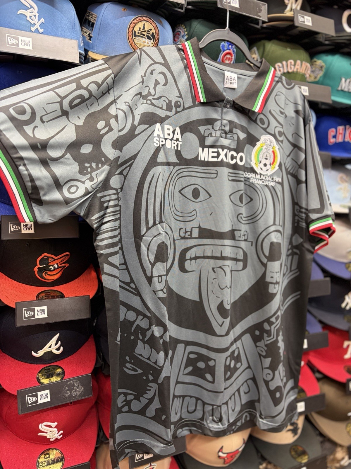 Mexico National Team Black Retro 1998 Jersey (Sz 3XL)