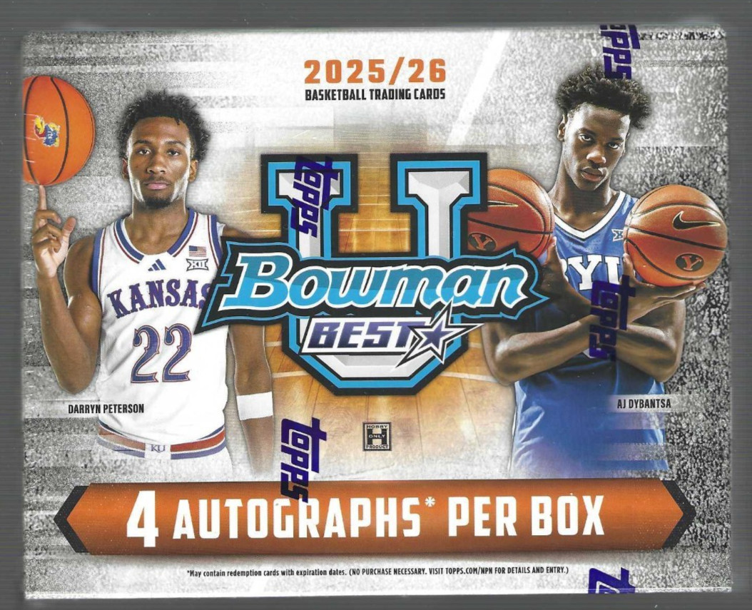 2025-26 BOWMAN UNIVERSITY BEST BASKETBALL FACTORY SEALED HOBBY BOX