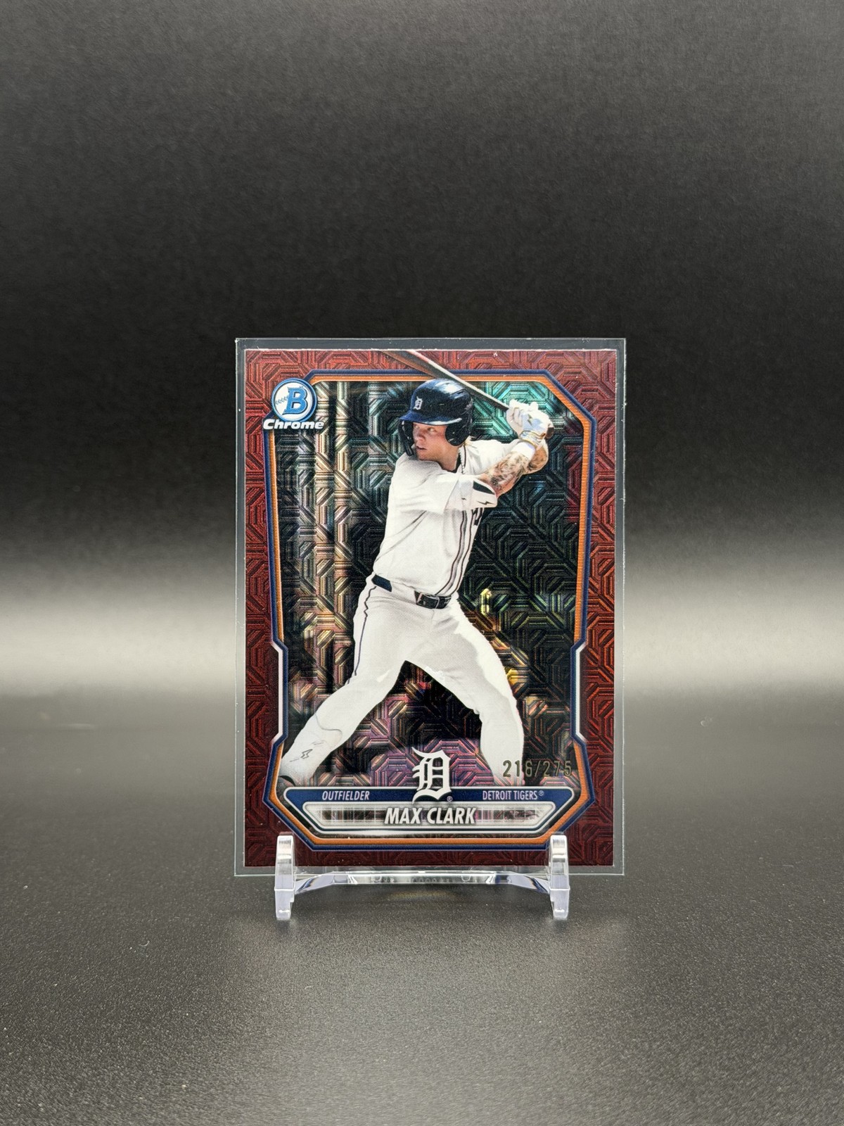 2026 Bowman #BCP-2 Max Clark Chrome Prospects Mojo Burgundy Refractor #/275