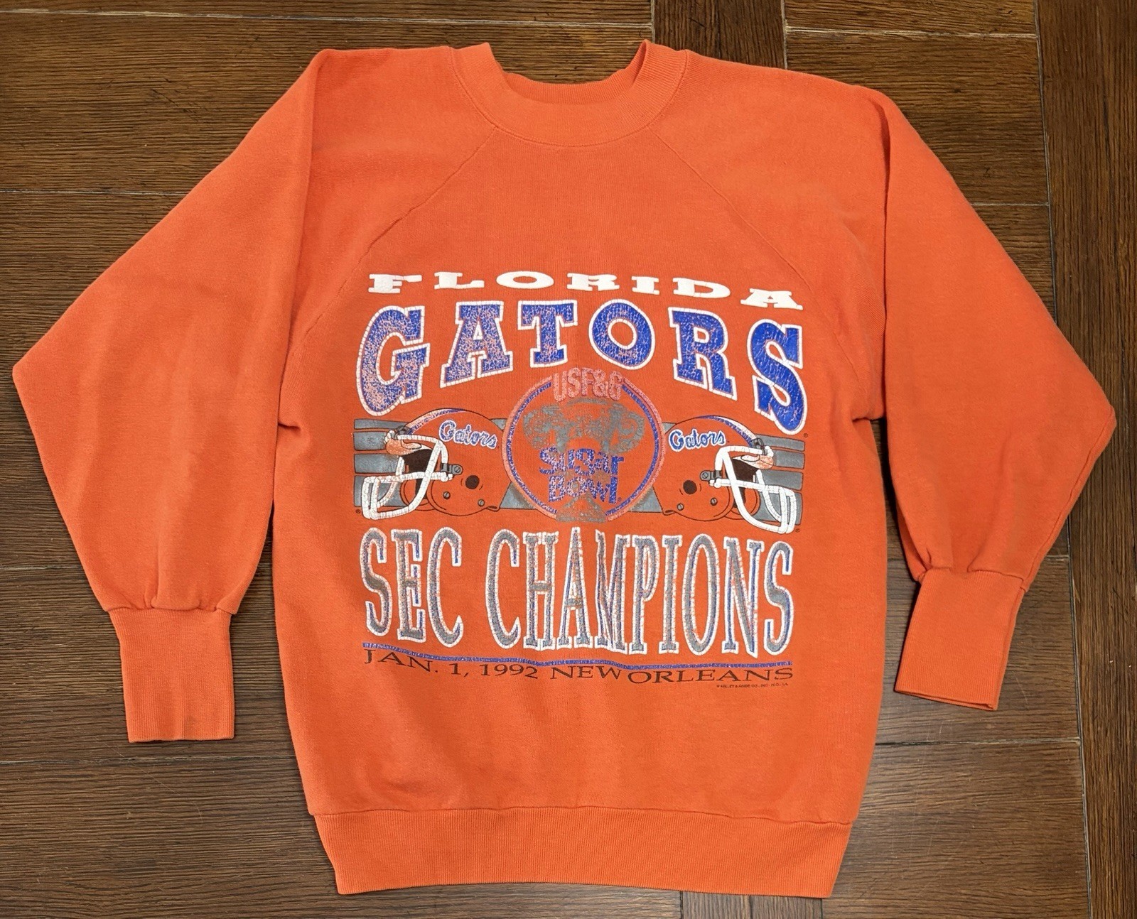 Vintage 1992 Florida Gators Men’s Size S Sugar Bowl Orange Crewneck Sweater