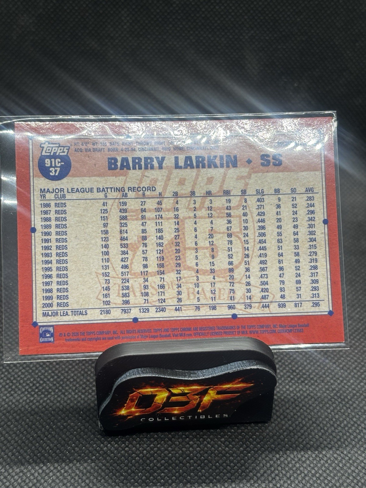 2026 Topps Series 1 – 1991 Silver Pack Mojo – Barry Larkin #91C-37