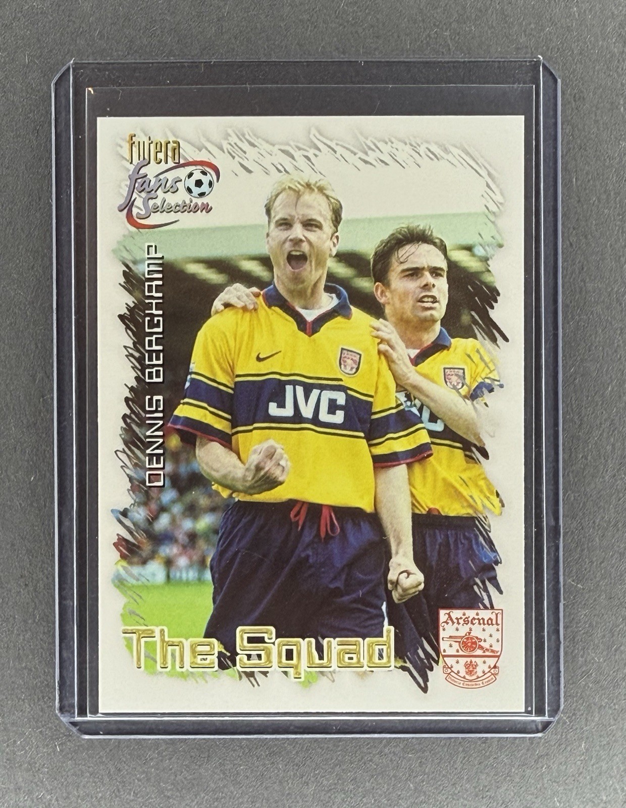 1999 FUTERA ARSENAL FANS SELECTION THE SQUAD DENNIS BERGKAMP #23 Netherlands