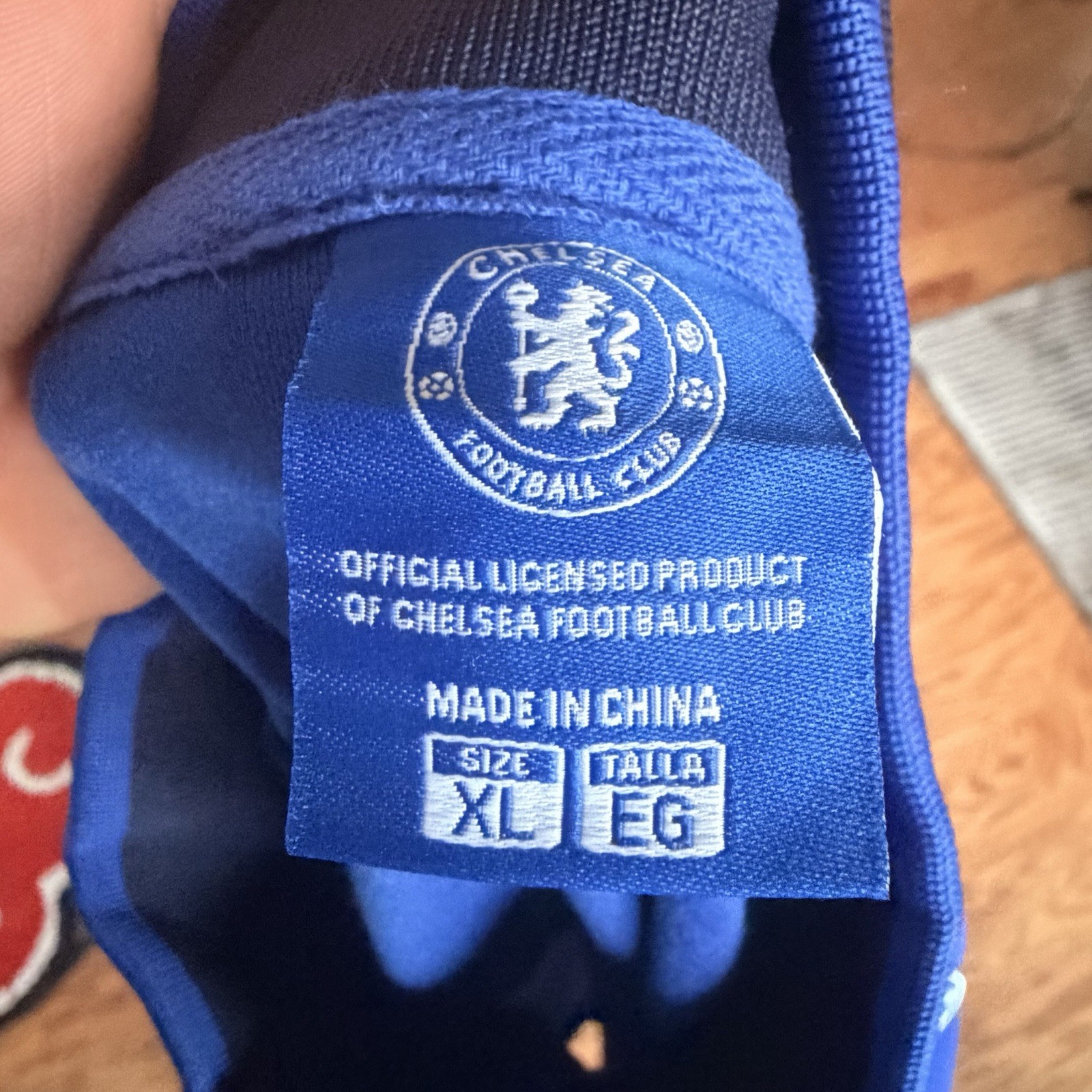 Icon Sports Chelsea FC Track Jacket Blue White Navy Officially Licensed
