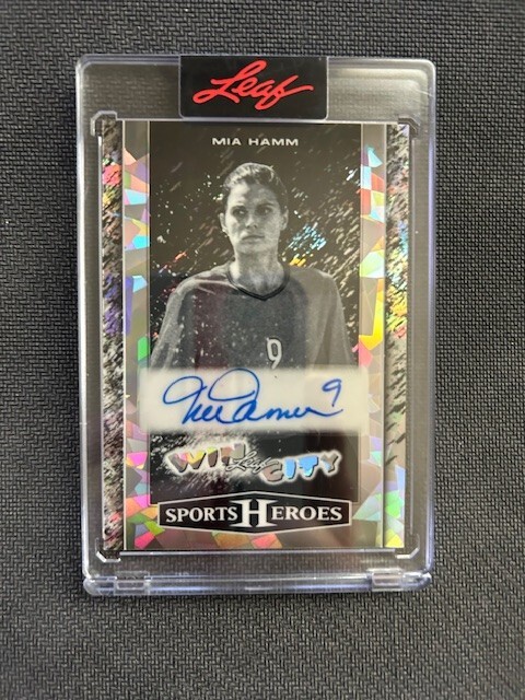 2025 Leaf Metal Sports Heroes MIA HAMM #9/12 “WIN CITY” Auto Autograph USWNT
