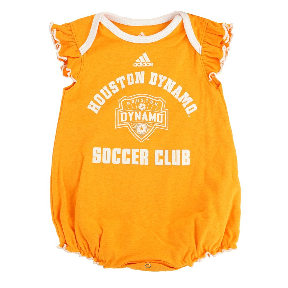 Houston Dynamo MLS Adidas Newborn “Team Sparkle” 2 Pack Frill Creeper Set