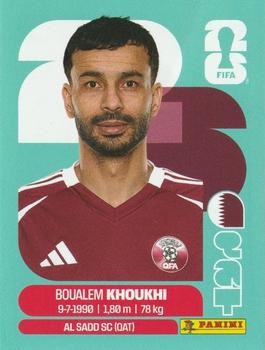2026 Panini FIFA World Cup Stickers #QAT6 Boualem Khoukhi
