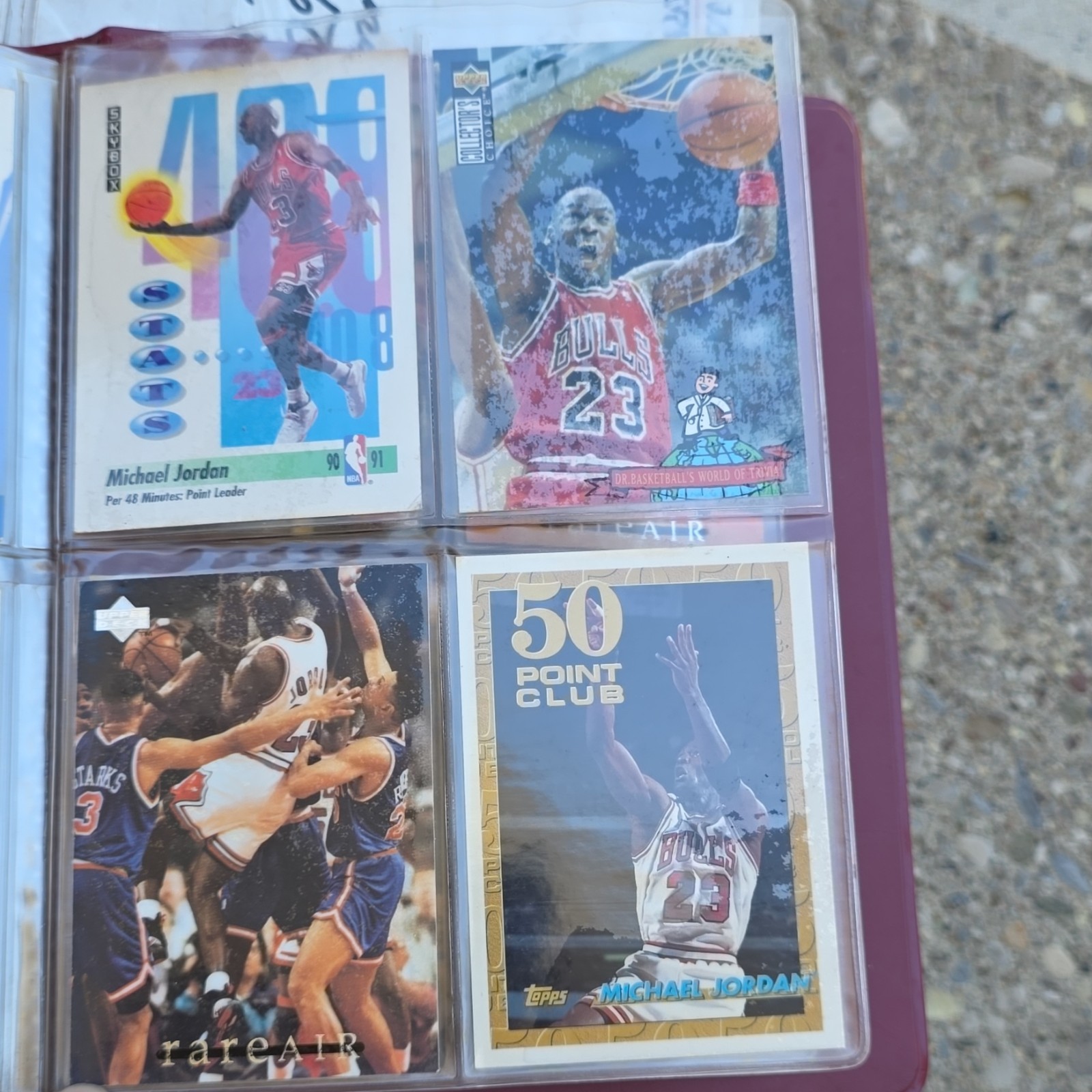 Topps Michael Jordan Auto 20-Card Lot 1993 Bulls w/ Binder Magic Johnson