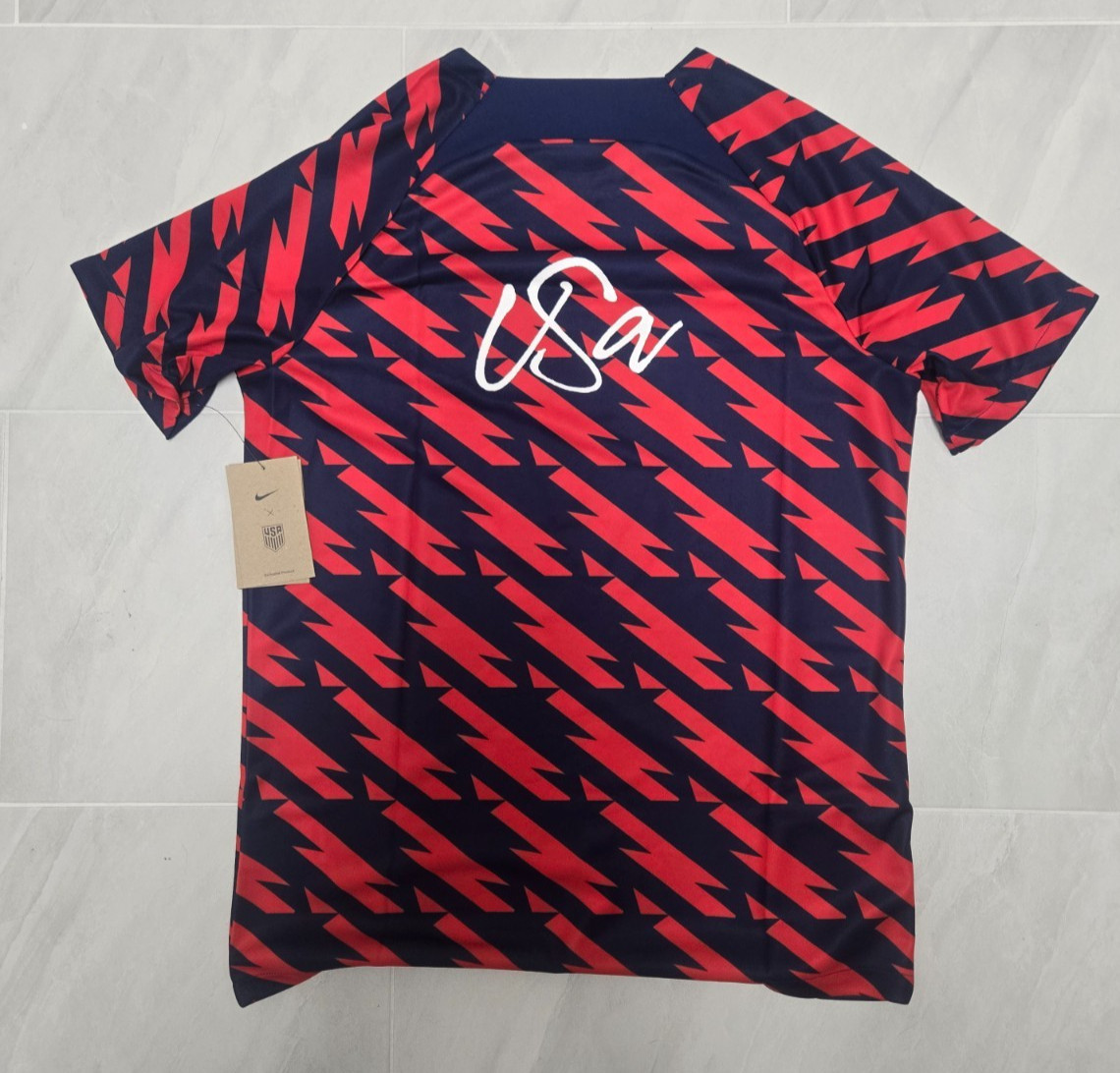 NWT Nike Mens Team USA United States Academy Pro Top Jersey – Red – FREE SHIP