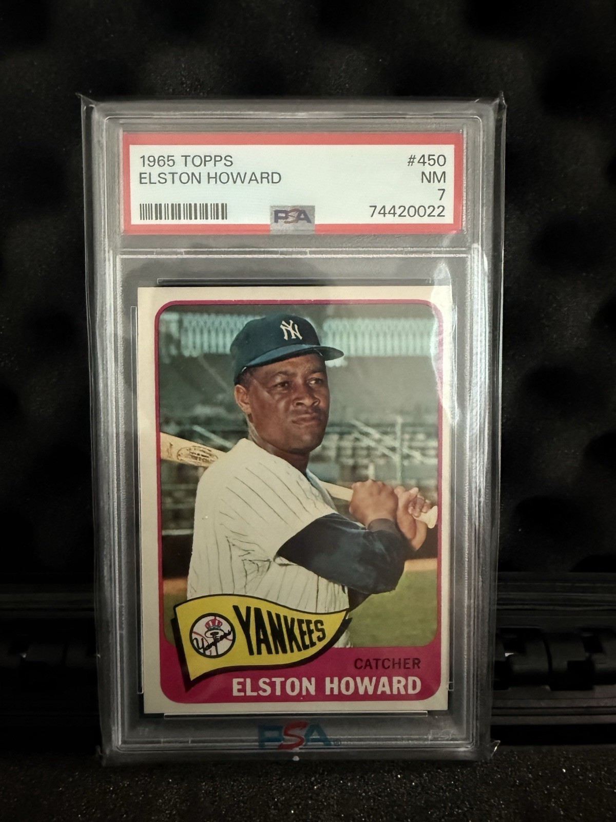 1965 Topps Elston Howard PSA 7 NM New York Yankees