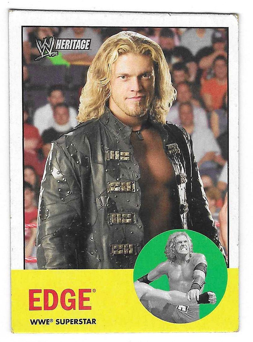 WWE Heritage Wrestling EDGE Superstar W3 in Series Topps 2006 Trading Card