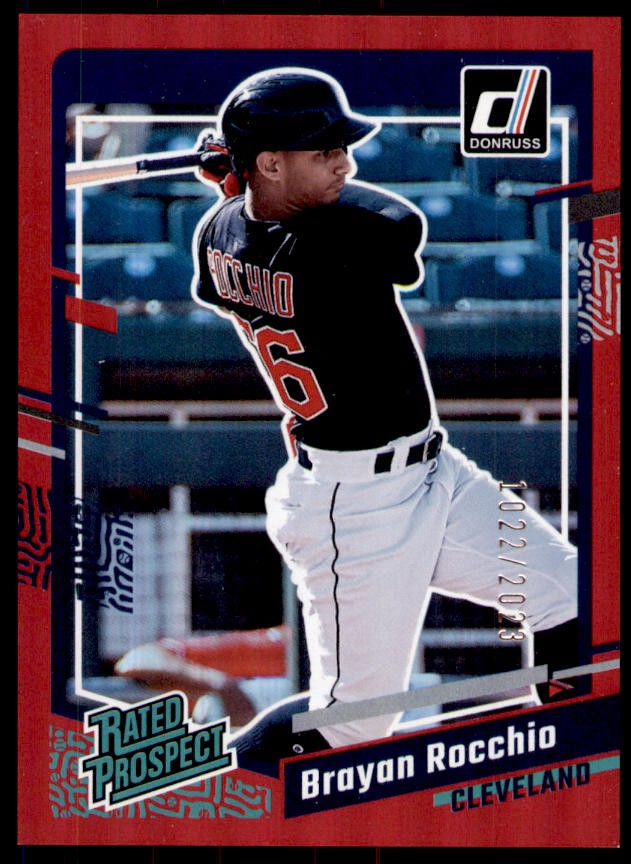 2023 Donruss #70 Brayan Rocchio Holo Red #/2023