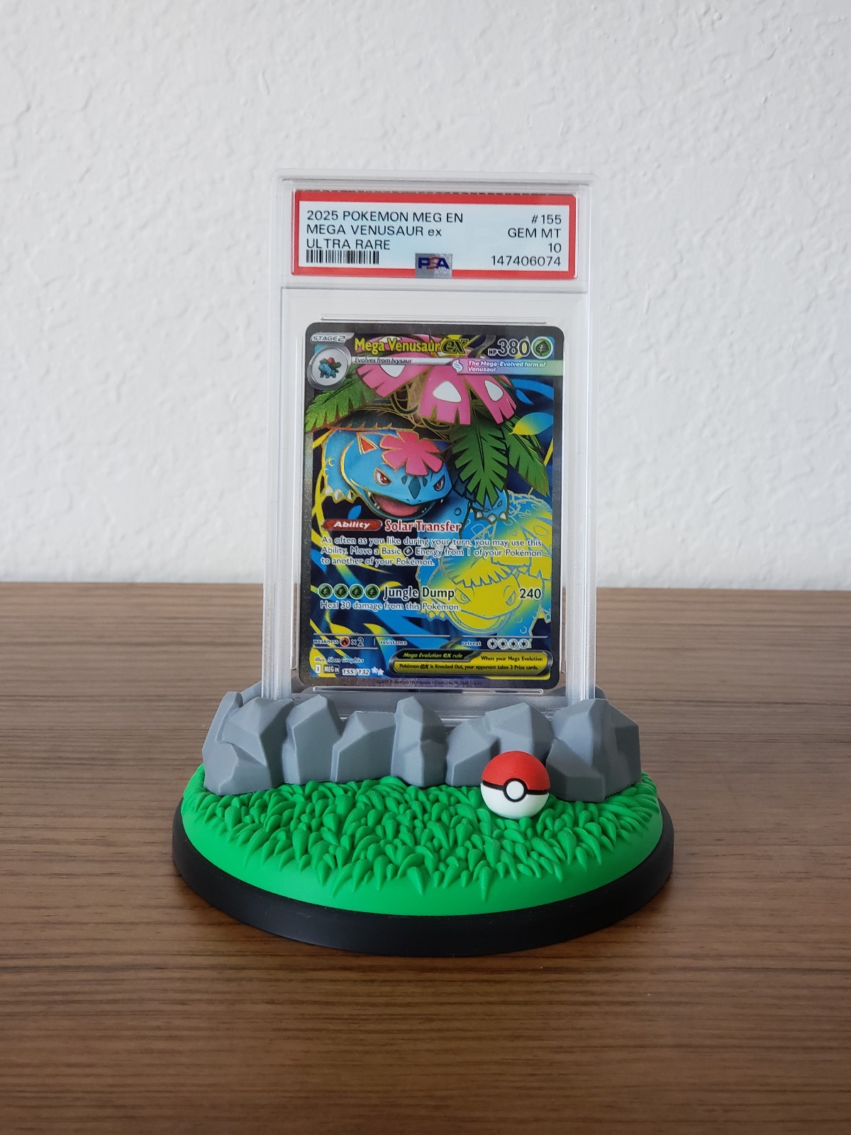Pokemon Card Slab Display Stand Holder For PSA, CGC, BGS Graded – Grassy Stone