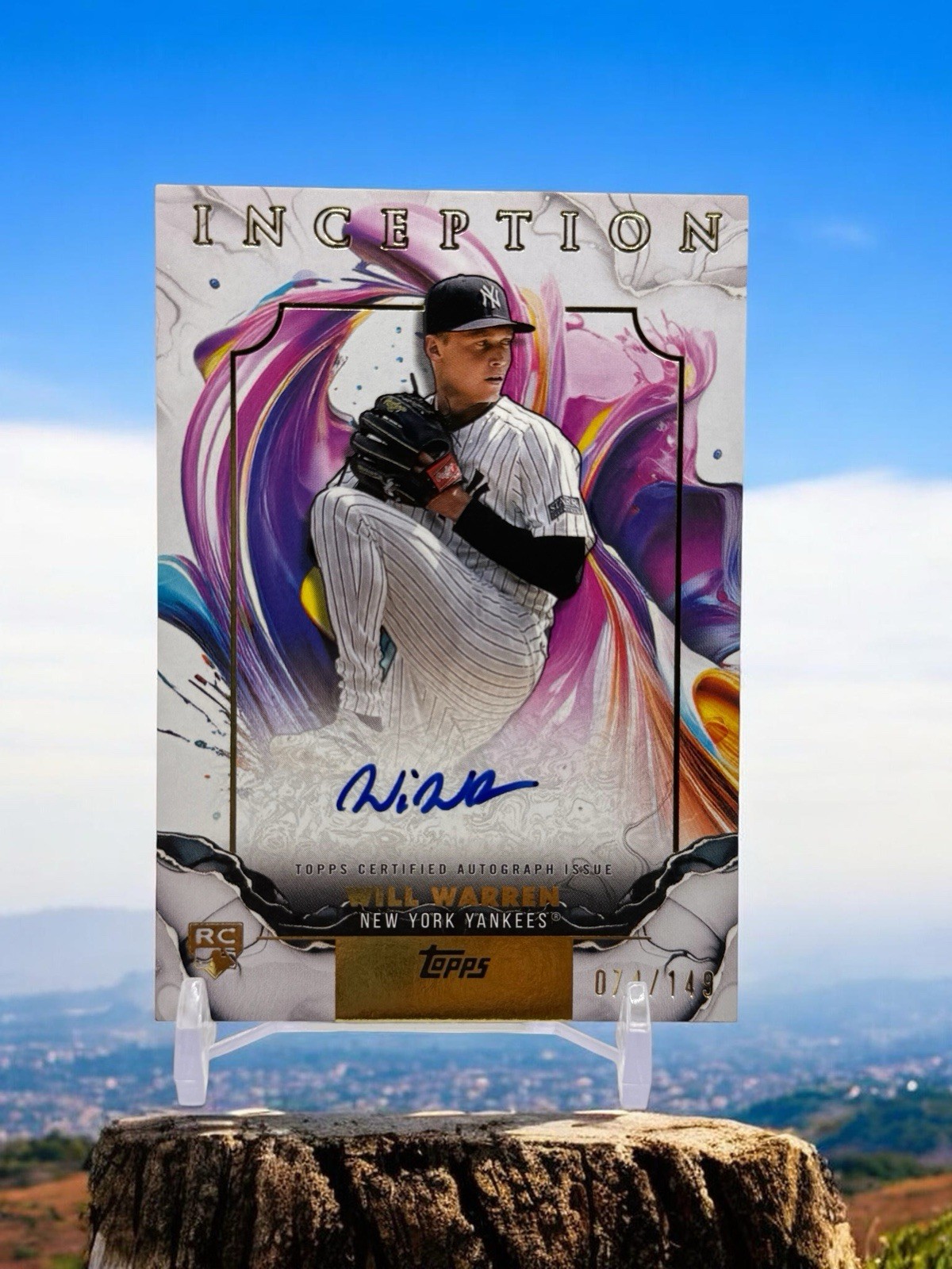 2025 Topps Inception Will Warren (RC) Rookie & Emerging Stars Auto Purple /149