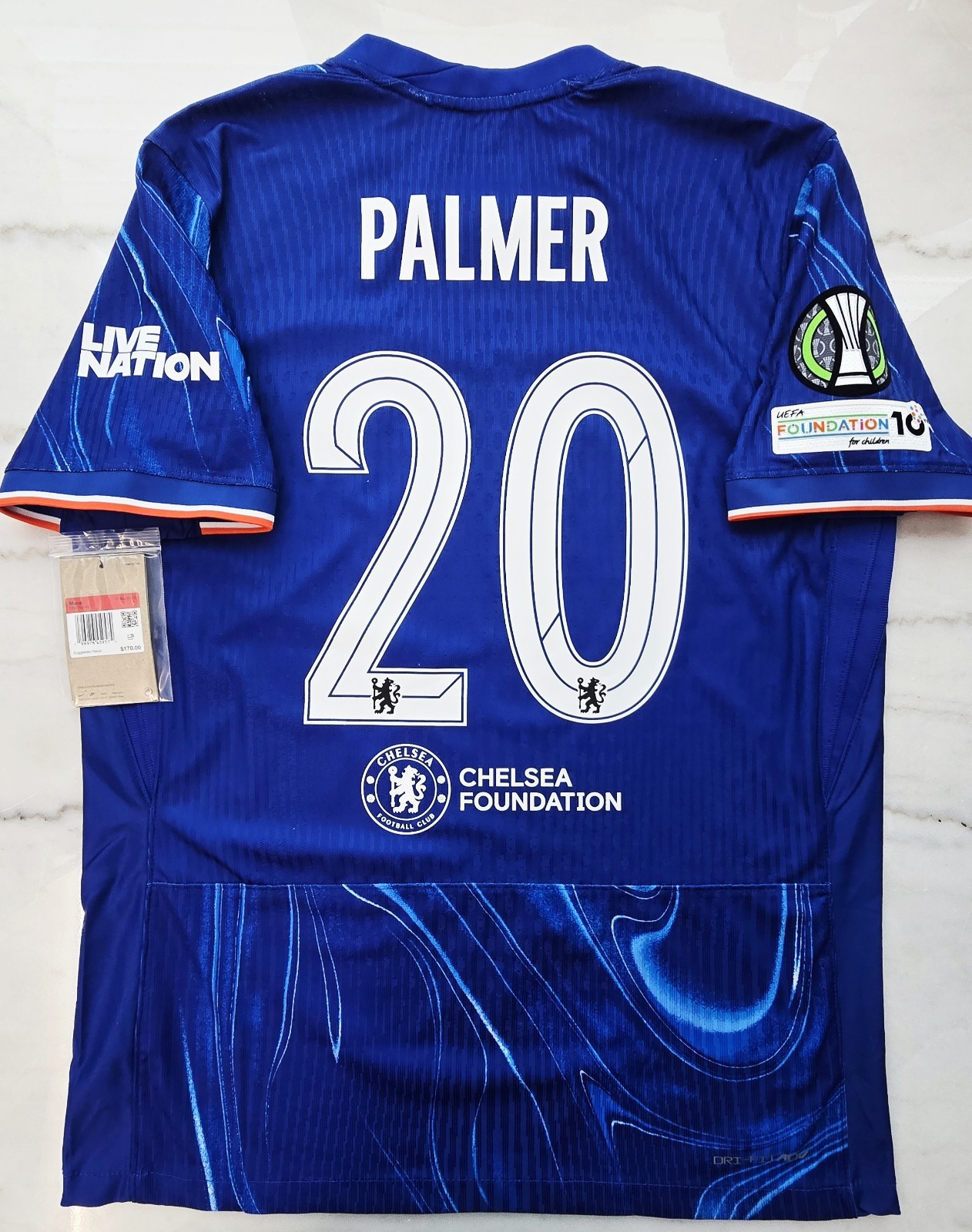 2024/25 Nike Chelsea FC #20 PALMER UEFA Conference Cup Winner Match Authentic
