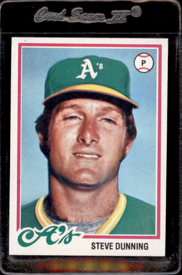 1978 Topps #647 Steve Dunning Oakland A’s – Nice Card