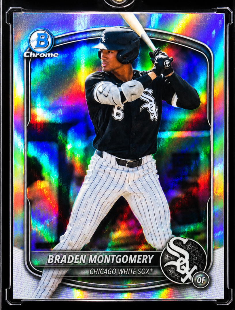 BRADEN MONTGOMERY ROOKIE REFRACTOR SILVER HOLO Chrome Rare White Sox GOAT