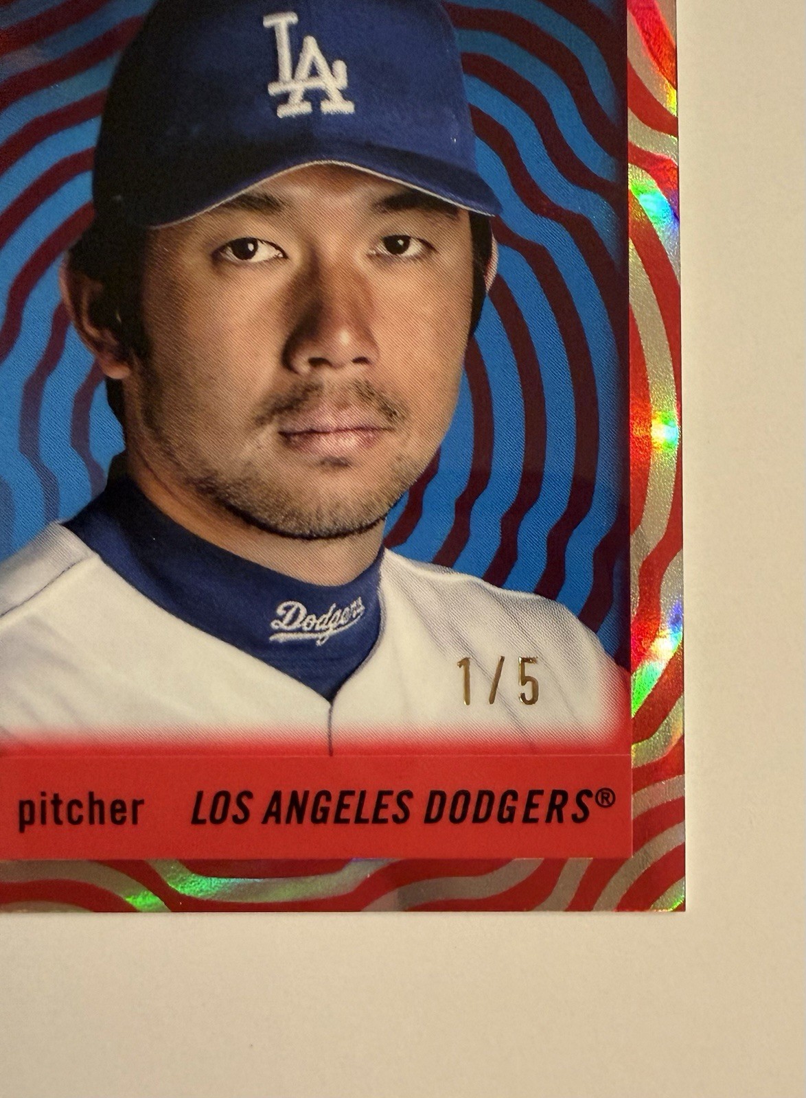 Topps 2025 Topps Chrome 1/5 Hideo Nomo Dodgers #233 Hard Signed Auto Parallel