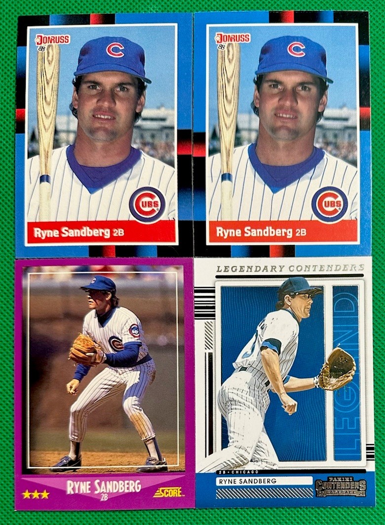 Ryne Sandberg 1988 NMMT (4) Donruss/Score HOF Chicago Cubs
