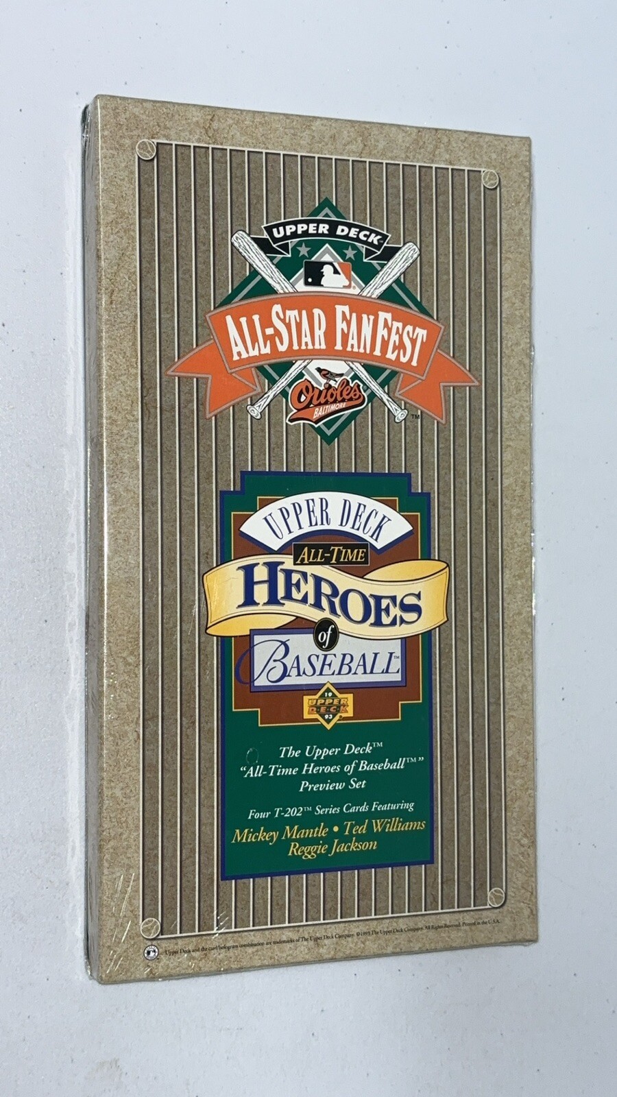 1993 Upper Deck All-Star Fan Fest All Time Heroes of Baseball Preview 4 Card Set