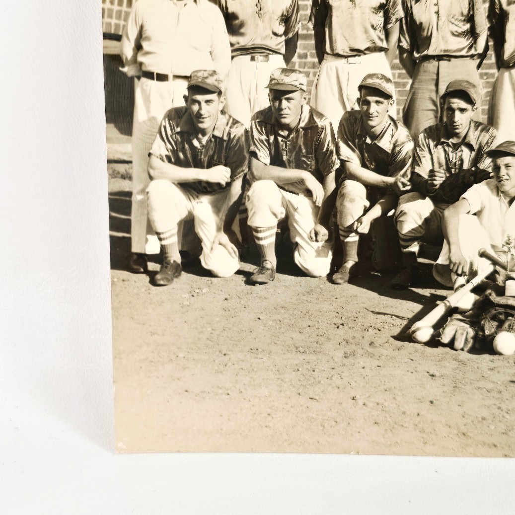 Vintage Mid 20th Century Unknown Baseball Team 9.5 x 7.75 Reprint Photograph