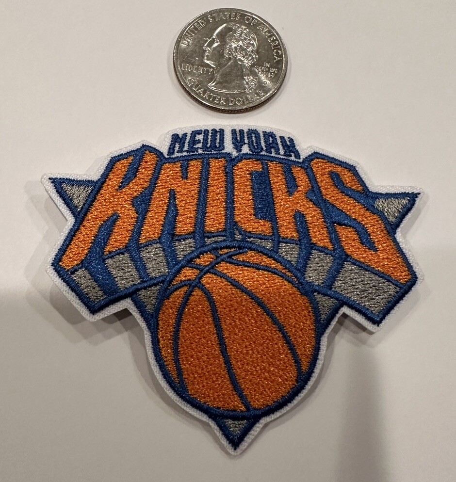 NEW YORK KNICKS VINTAGE STYLE EMBROIDERED IRON ON PATCH. 3”x 2.5” AWESOME!!
