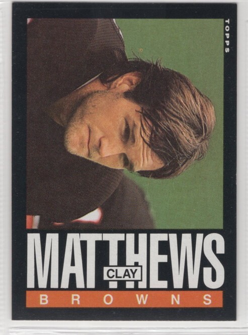 1985 Topps Football Cleveland Browns Team Set