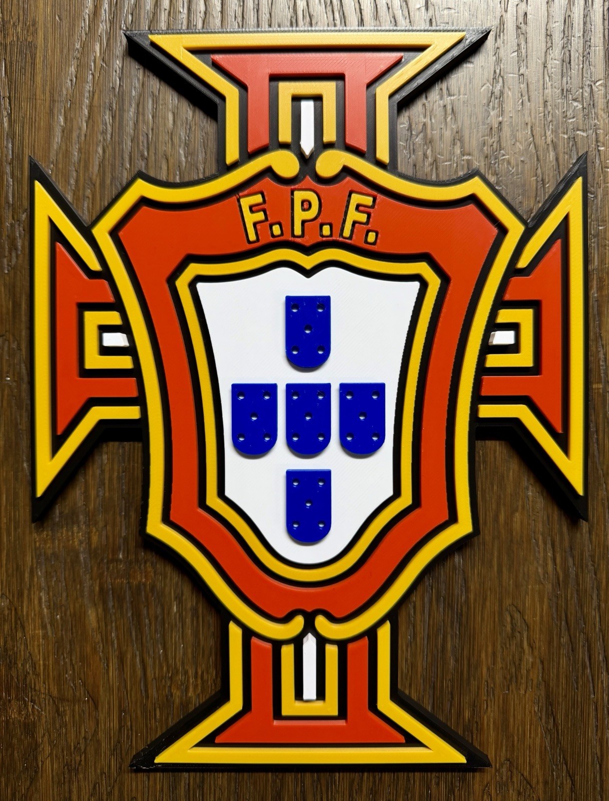 Portugal National Soccer Team Crest Sign World Cup Fan Decor