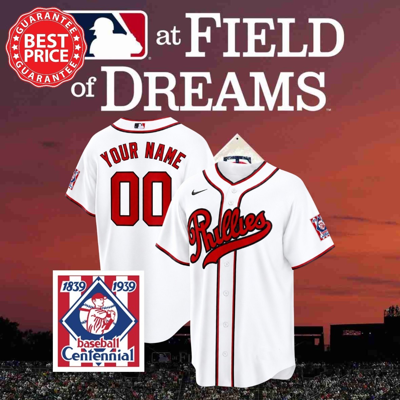 SO HOT ! Costum 2026 Phillies Field Of Dreams Jersey Shirt 3D All Print S-5XL