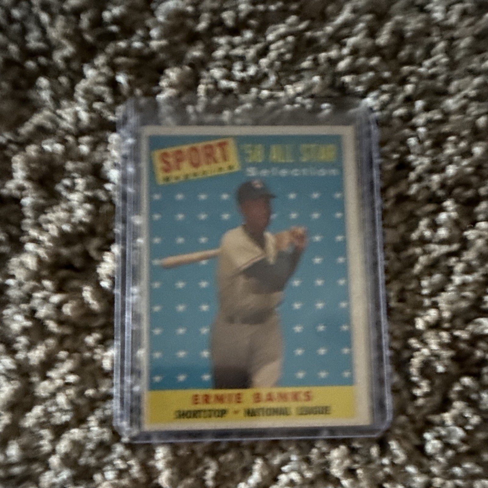 Topps 1959 Ernie Banks All-Star #20 Chicago Cubs National League Baseball Card