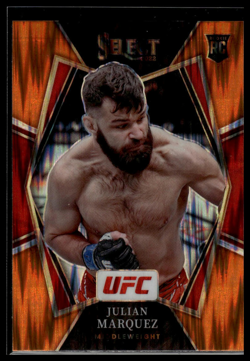2022 Panini Select UFC #170 Julian Marquez Orange Flash Prizms Rookie