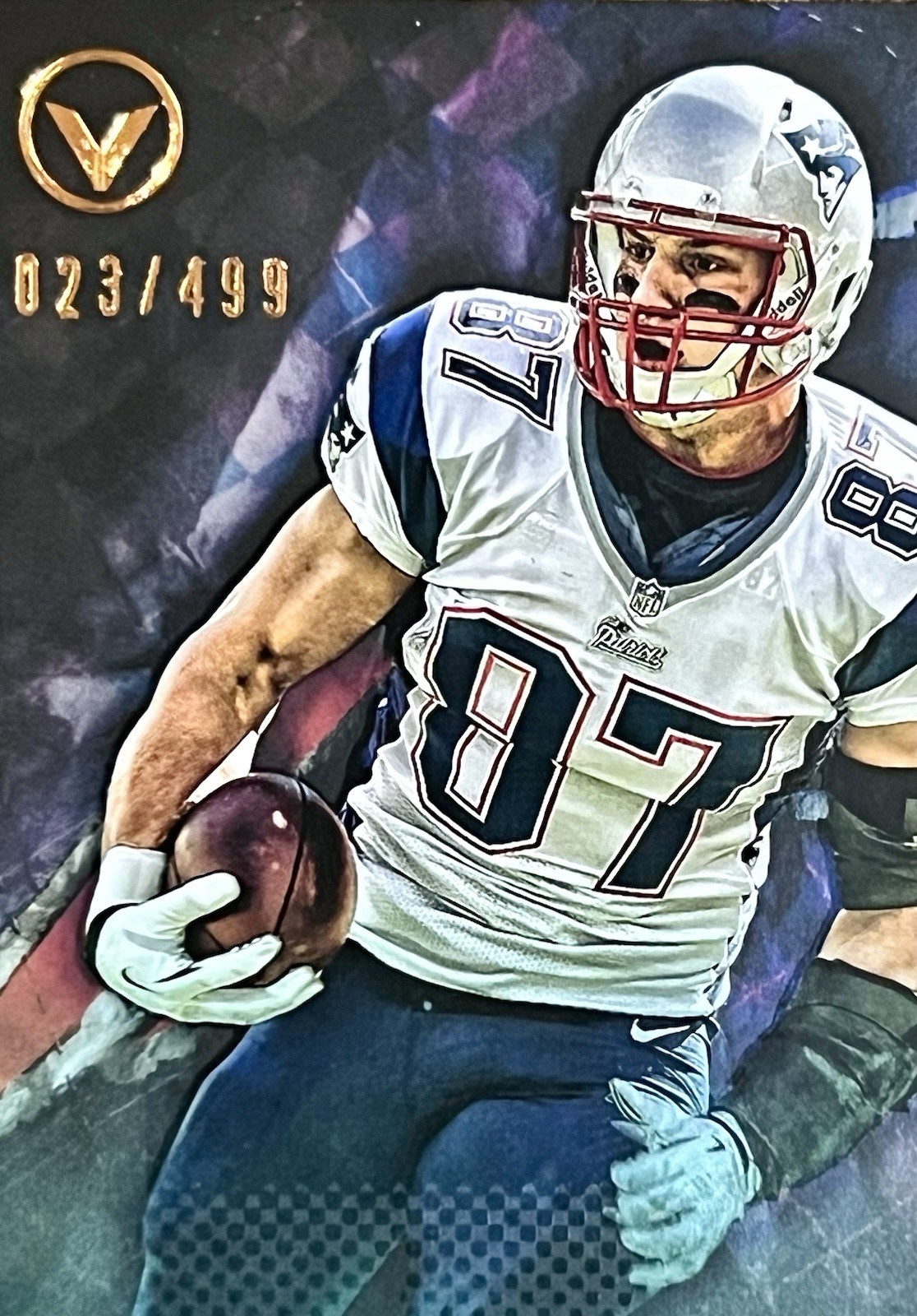 Rob Gronkowski 23/499 Strength 2014 Topps Valor #108 New England Patriots