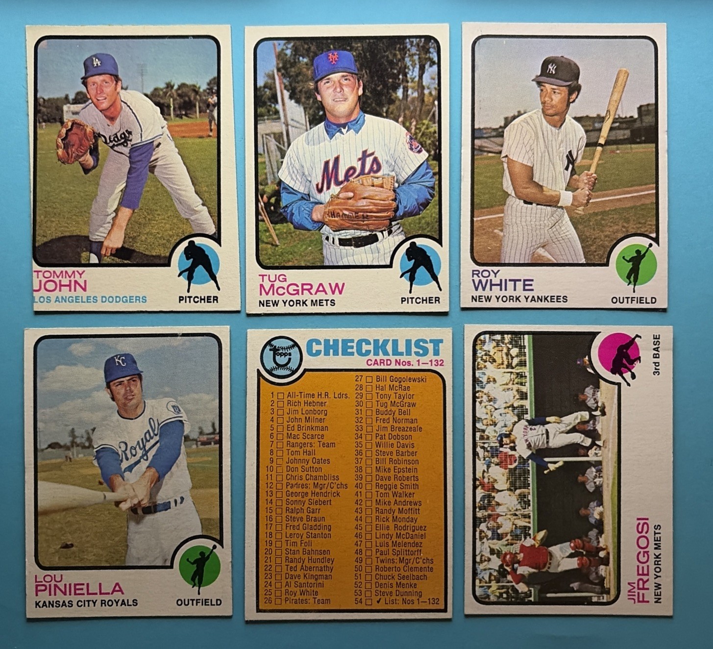 Lot of 54 – 1973 Topps Baseball Mixed Off Grade – Carlton Fisk