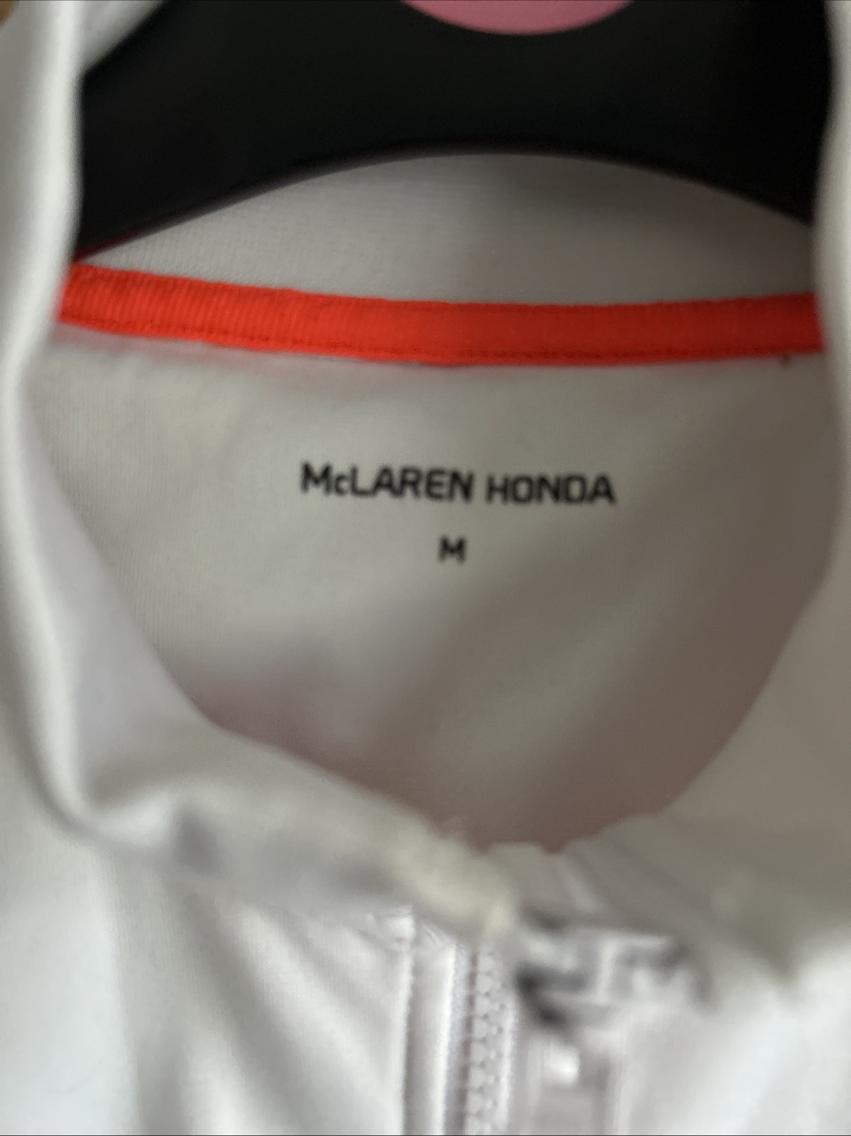 McLaren Honda F1 Team Jacket White Orange Size M 21″ P2P Official Formula 1