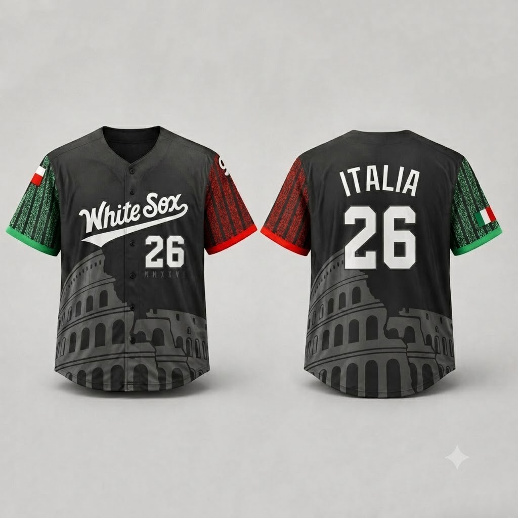 Custom Name – White So Italian Heritage Night Baseball Jersey – All Size