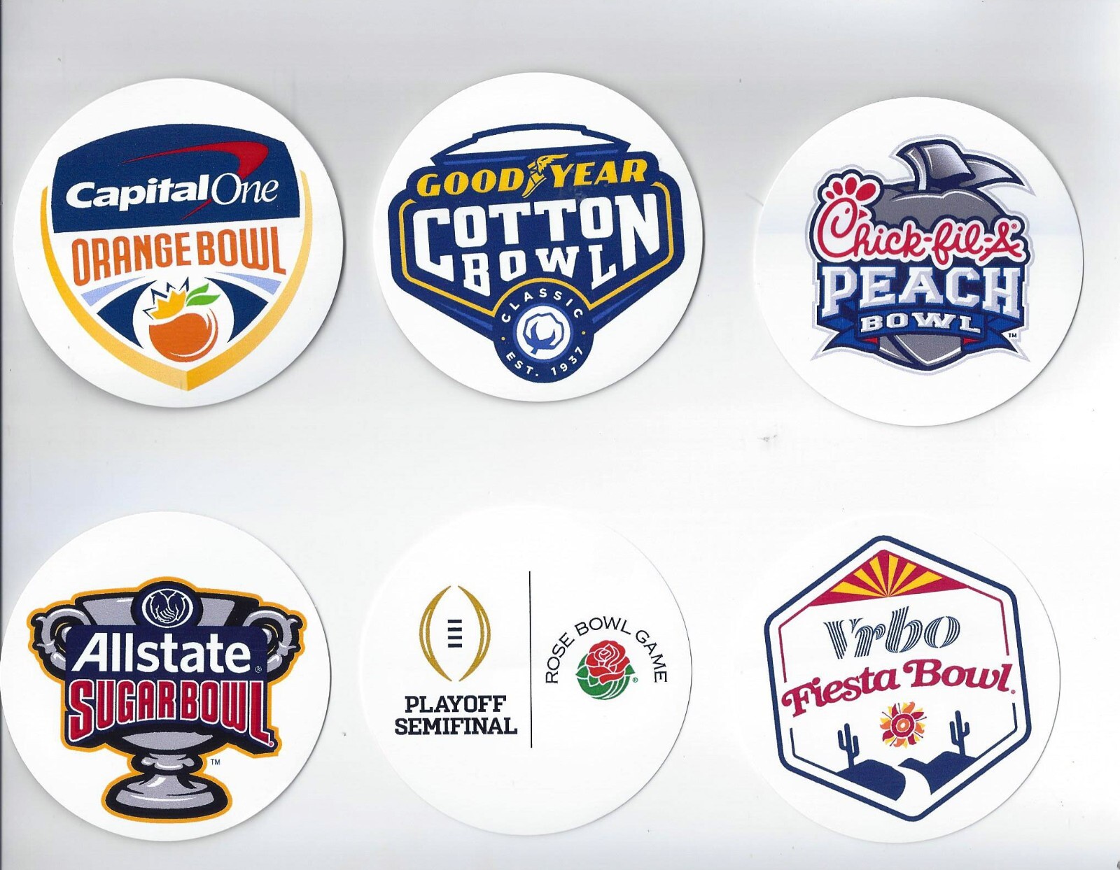 College FBS Bowl Game Decals